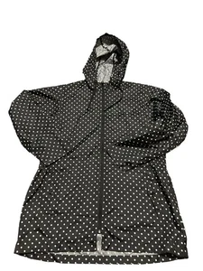 ShedRain Damen dünner gepunkteter verstaubarer Regenponcho Jacke Kapuze Small/Medium - Bild 1 von 3