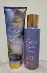 2 Pcs Victoria's Secret Twilight Amber Berry Fragrance Mist & Body Lotion 2x Lot - Picture 1 of 4