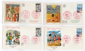 ein Lot von 7 FDC Das französische Rote Kreuz 70er Jahre /L11 - Bild 1 von 2