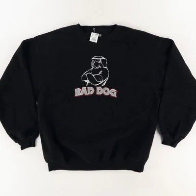 Sudadera polar polar Big Dogs Bad Dog negra para hombre L Foto 1 de 4