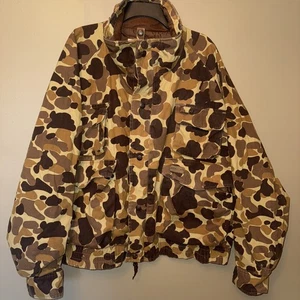 Vintage Herter's Jacke Camouflage Wasserdicht Hausarbeit Taschen Jagd Mantel Herren 3X Lesen - Bild 1 von 20