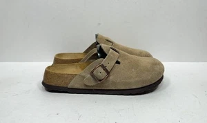 Betula Birkenstock Boston Taupe Women's Size 7 N / 38 Footbed Suede Clog - Picture 1 of 7