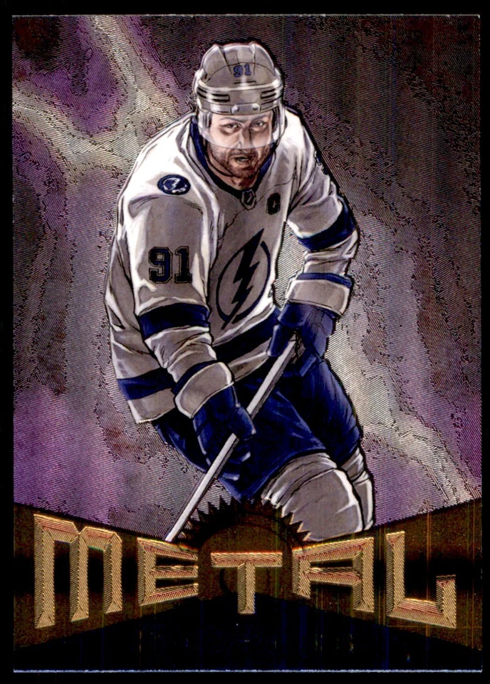 2022-23 SKYBOX METAL UNIVERSE RETRO STEVEN STAMKOS TAMPA BAY LIGHTNING #1 - Image 1 of 2