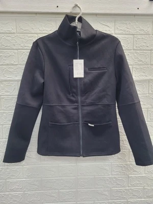 New Scope Scrubs Uniform Jacket Black Size Medium US - Image 1 of 4