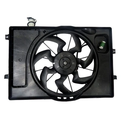 For Hyundai Elantra 2021-2024 TYC Dual Radiator & Condenser Fan Assembly - Image 1 of 4