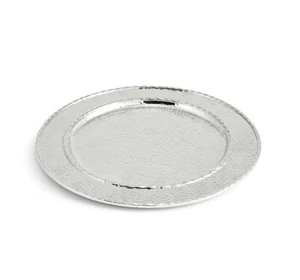 Michael Aram Hammertone Charger / Platter Silver - 175902 - 12.75" diameter - Picture 1 of 6