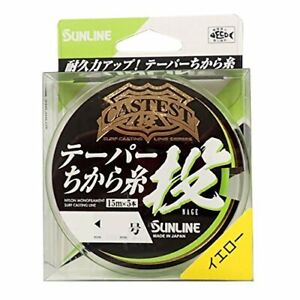 SUNLINE Castest Taper Force Thread Throw 75m Yellow  #3-8 Fishing Line