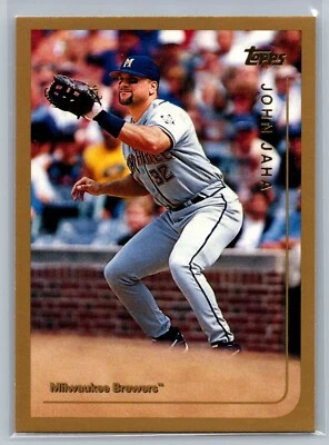 1998 TOPPS CARD # 307 John Jaha - Milwaukee Brewers - Image 1 of 2