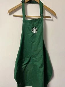 Starbucks Coffee Barista Employee Apron Embroidered Logo Green *READ - Picture 1 of 5