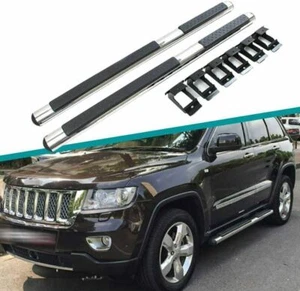 Fits for Jeep Grand Cherokee 2011-2021 Door Side Steps Nerf Bar Running Board  - Picture 1 of 7