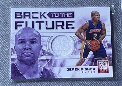 2012-13 Elite Back to the Future Materials Derek Fisher #20 Lakers - Image 1 of 3