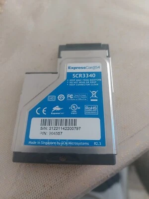 SCM SCR3340 SCR-3340 EXPRESSCARD 54 CHIPCARDREADER KARTENLESER  - Bild 1 von 3