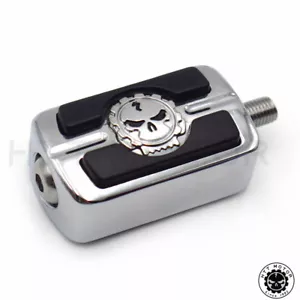 Chrome Skull Shifter Shift Peg For Harley Davidson Softail Springer Motorbike - Picture 1 of 9