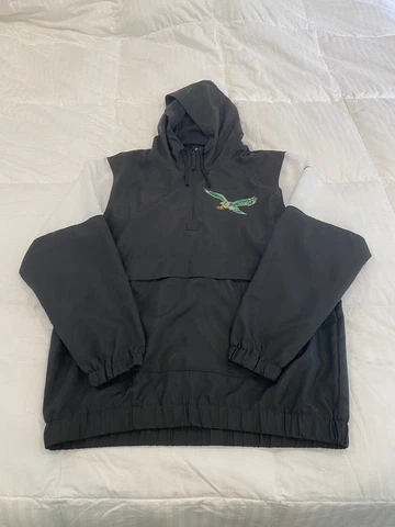 Philadelphia Eagles Nike Throwback Kelly Green And Black Windbreaker - Size L Cover