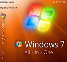 Windows 7 All In One 32&64 bit ISO Digital Download - NO ACTIVATION KEY