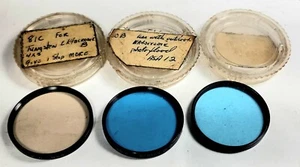 3 Different Tiffen Photar Series 6 Filters W/ Case 81C, 80B, 82A Excellent Cond - Picture 1 of 11