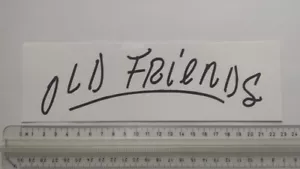 OLD FRIENDS - Sticker / Decal - skate, board, longboard, snowboard, sk8 - Picture 1 of 1