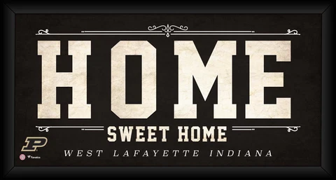 Purdue Boilermakers Framed 10" x 20" Home Sweet Home Collage Cover