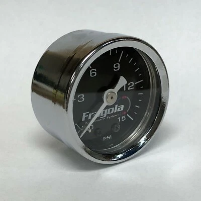Fragola 1.5" Direct Mount, Non Filled, 0-15 PSI Fuel Pressure Gauge FRA00015D - Image 1 of 2
