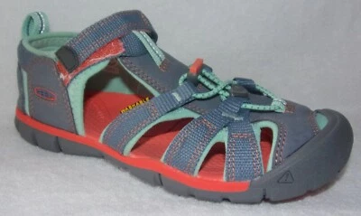 Keen Seacamp II CNX Flint Stone/Ocean Wave Hiking Sandals Kids Youth 3 - Image 1 of 4