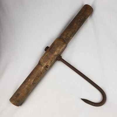 Antique Vintage Hay Bale Hook Farm Barn Tool Primitive Rustic Farmhouse Decor - Image 1 of 4