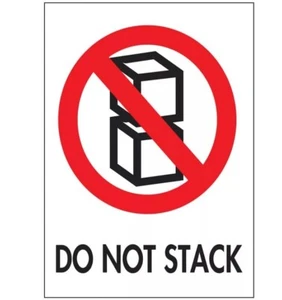 500 ULINE S-853 International Sichere Handhabung Etiketten - "Nicht stapeln", 3 x 4" NEU - Bild 1 von 5