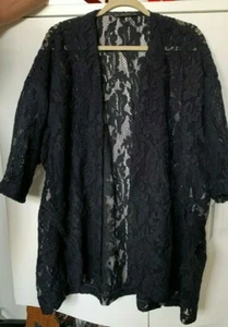 Zara Black Lace Cardigan Women’s Size "M", NWT - Picture 1 of 11