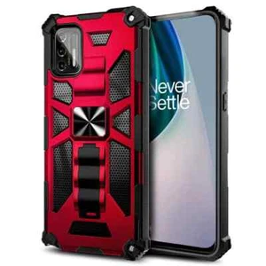 For OnePlus Nord N200 5G Hard Hybrid Magnetic Kickstand Case Armor Cover - Picture 1 of 9