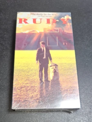 Rudy (VHS, 1994) Sean Atin Notre Dame Football Bio Brand New Sealed Watermarks - Image 1 of 4