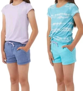32° ~ 4-Piece Short Set ~ Youth Girls' Size XS (5-6) ~ PURPLE/AQUA~ #1664134 - Picture 1 of 7