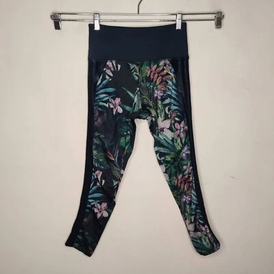 Noli Active Floral Tropical Legging w Side Stripe Small 7/8 Women's - Image 1 of 4
