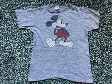 Vtg Mickey Mouse T-Shirt Rayon 60's 70's Single Stitch Walt Disney Productions
