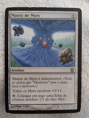 MTG MYR MATRIX PORTUGUESE LANGUAGE PLAYED Darksteel 2004 Rare Artifact Card WOTC - Image 1 of 4
