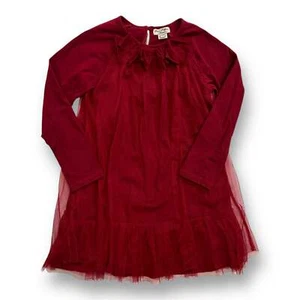 Vestido boutique de manga larga con capa de tul Eliane et Lena talla 4 para niñas - Imagen 1 de 2