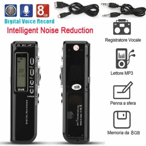 Rechargeable Digital Audio Sound Voice Recorder Dictaphone Telephone MP3 Player - Picture 1 of 20