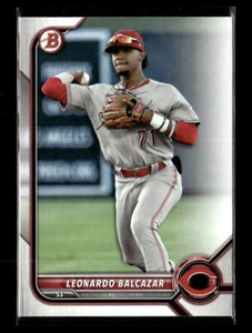 2022 Bowman Draft Paper Leonardo Balcazar Cincinnati Reds #BD-91 5 Card Lot - Bild 1 von 2