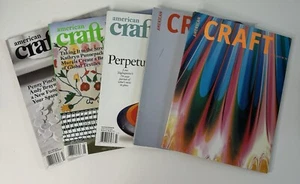 American Craft Mag Lot of 5 Apr May Jun Juy 2001 and 2009 Jun July 2015 - Picture 1 of 12