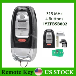 For Audi A4 A5 Q5 4-button Remote Key Fob WITHOUT Comfort ACCESS IYZFBSB802 - Picture 1 of 8