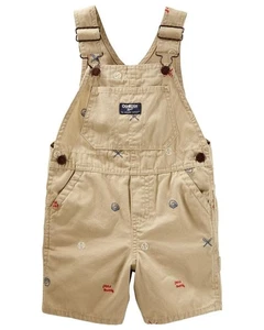 OshKosh B'Gosh Baby Boys' Baseball Sports Shortalls 6M-18M - Picture 1 of 2