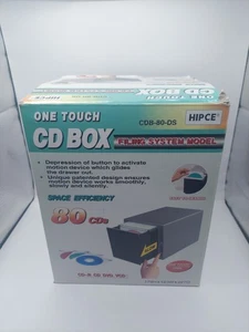 HIPCE CDB-80-DS One Touch CD BOX System Aufbewahrungsbox Silber 80 Disk DVD BLUERAY - Bild 1 von 8