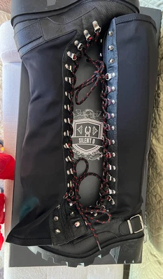 FREE PEOPLE -- Knee High Tall Lace Up Leather Combat Boots  -- Sz 37 -- NWT - Image 1 of 4