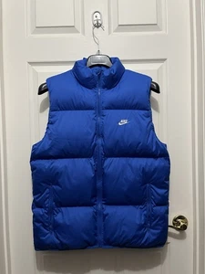 Nike Sportswear Club PrimaLoft Puffer Vest Royal Blue Mens Size Small FB7373-480 - Picture 1 of 9