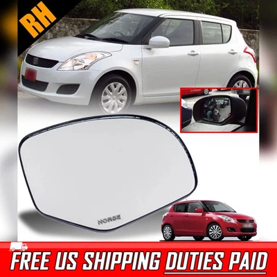 Espejo retrovisor lateral lente de vidrio derecho derecho derecho para Suzuki Swift AZG 2010-2017 hatchback Foto 1 de 4