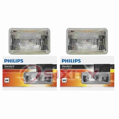 2 bombillas de faros de haz alto bajo Philips para Chrysler Daytona 1987-1991 sa Foto 1 de 4