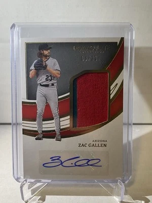 2022 Panini Immaculate Collection Jumbo Socks Signatures Zac Gallen #JSS-ZG /21 - Image 1 of 2