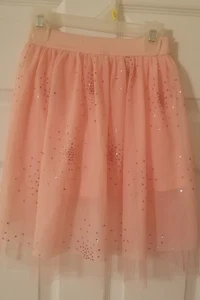 Justice Peach Color Skort w/Peach Color Sequins - size girl 6/7 - Picture 1 of 3