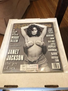 ROLLING STONE MAGAZINE Janet Jackson Issue 665 September 16, 1993 Iconic Topless - Picture 1 of 3