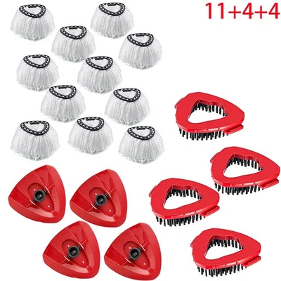 Cabezal de fregona de microfibra de repuesto para fregona giratoria de cedro O kit de recarga de escurridor de fácil limpieza Foto 1 de 4