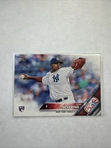 Camiseta deportiva 2016 Topps - Luis Severino #265 blanca; horizontal (RC) - Imagen 1 de 2