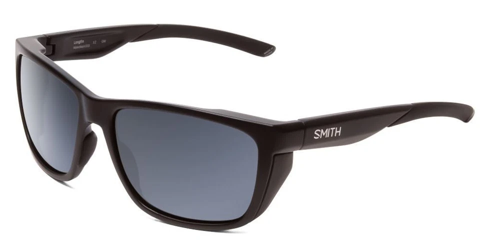 Smith SMT Longfin Sunglasses 0003 Matte Black 100 Authentic